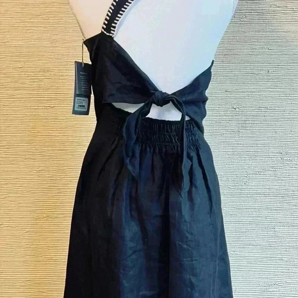 NWT! Johanna Ortiz + Pinkfilosofy Linen Tie-Back Macarena Maxi Dress - Picture 6 of 11